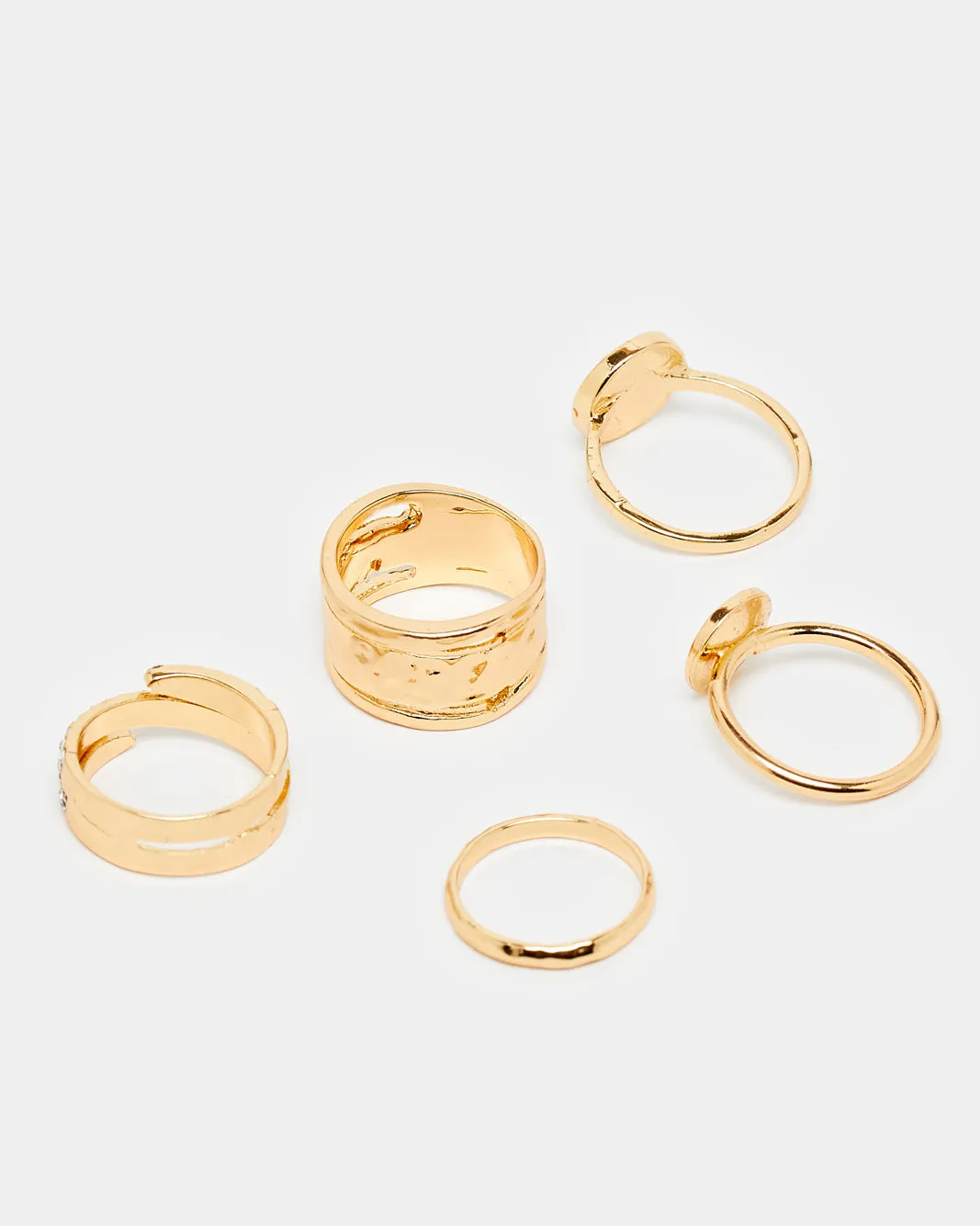 Women Gold Embellished Rings (5 Piece) sold by Redtag product image thumbnail 2