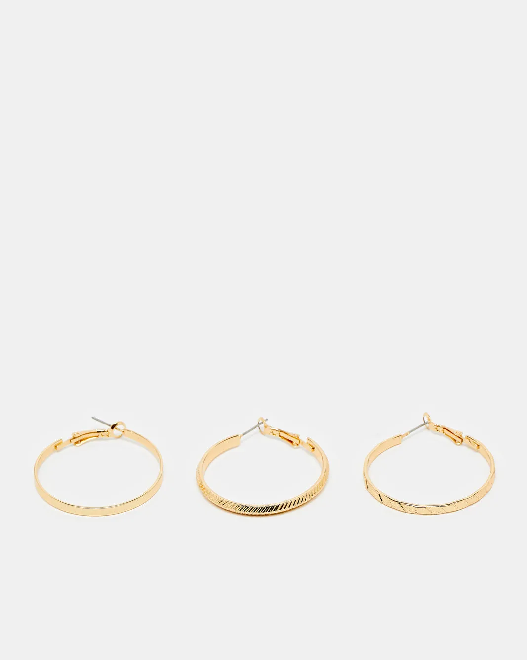 Women Gold Embellished Studs (3 Pairs) sold by Redtag product image thumbnail 2