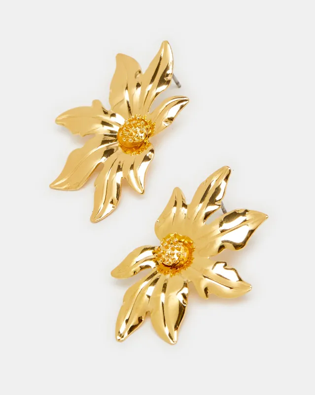 Women Gold Embellished Earring sold by Redtag