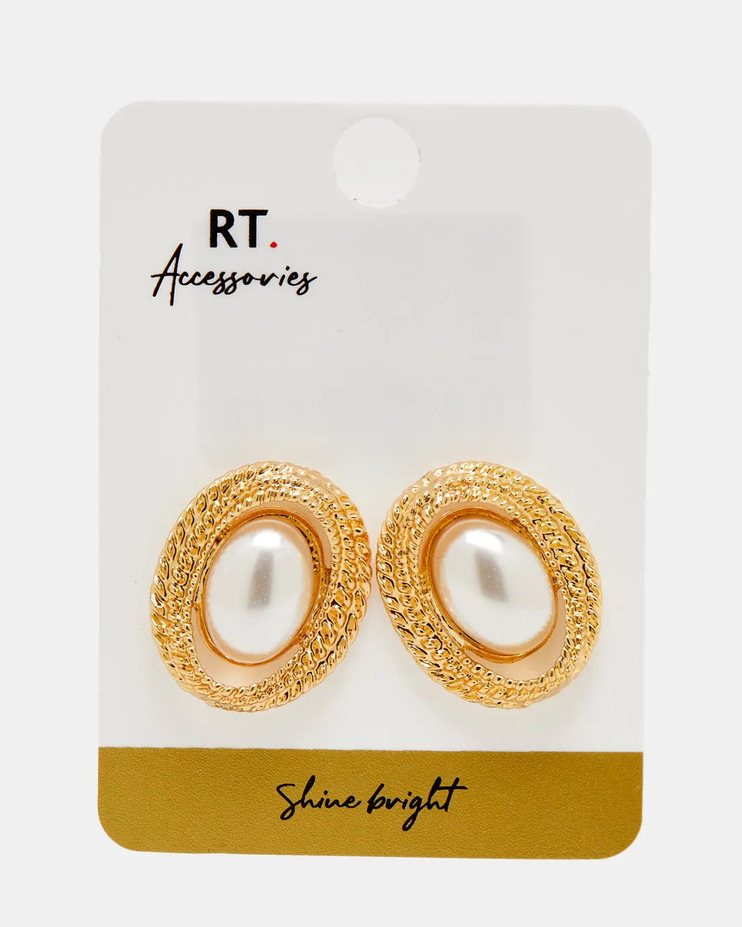 Women Gold Embellished Earring sold by Redtag product image thumbnail 3