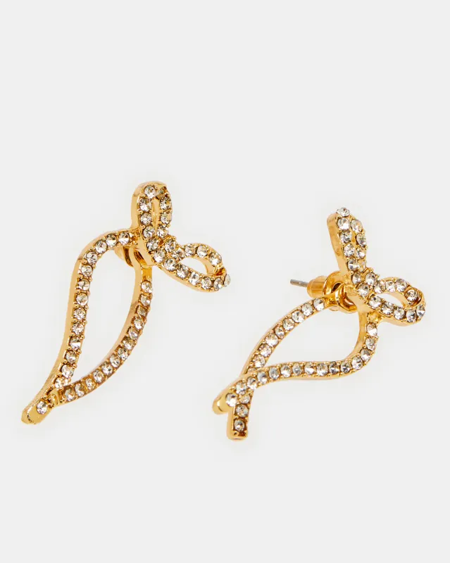 Women Gold Embellished Earring sold by Redtag