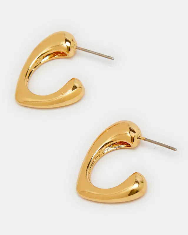 Women Gold Embellished Earring sold by Redtag