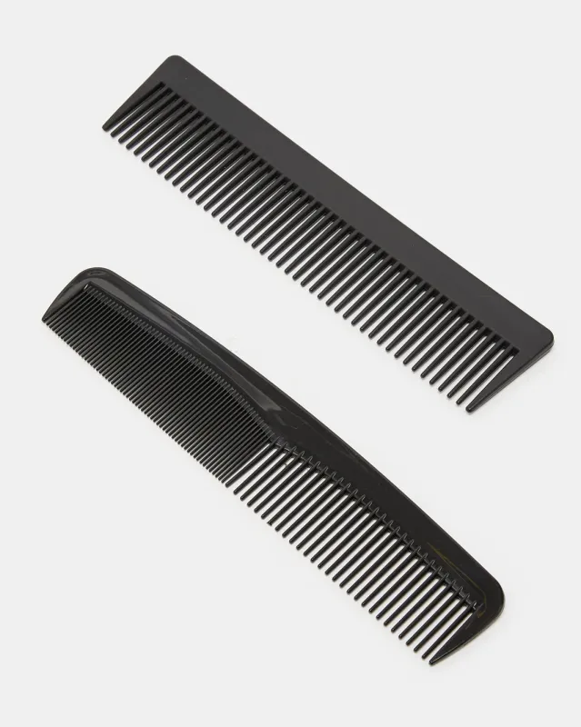 Women Black Hair Comb Set (Pack of 2) sold by Redtag