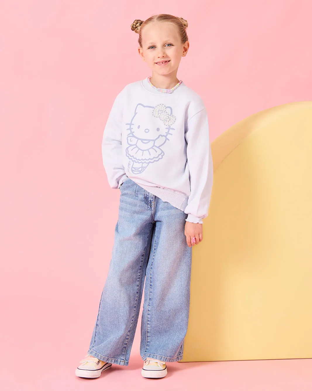 Girls Blue Hello Kitty Embellished Sweatshirt sold by Redtag product image thumbnail 2