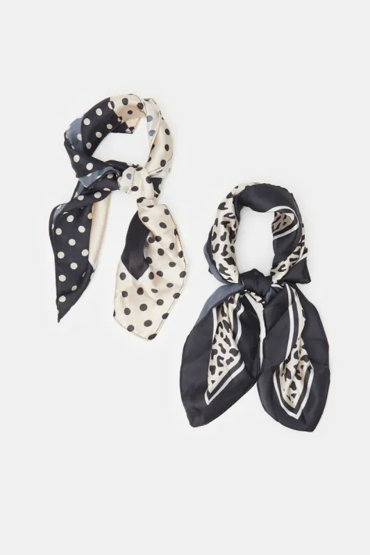 Women Multicolour Scarf Set (Pack Of 2) sold by Redtag
