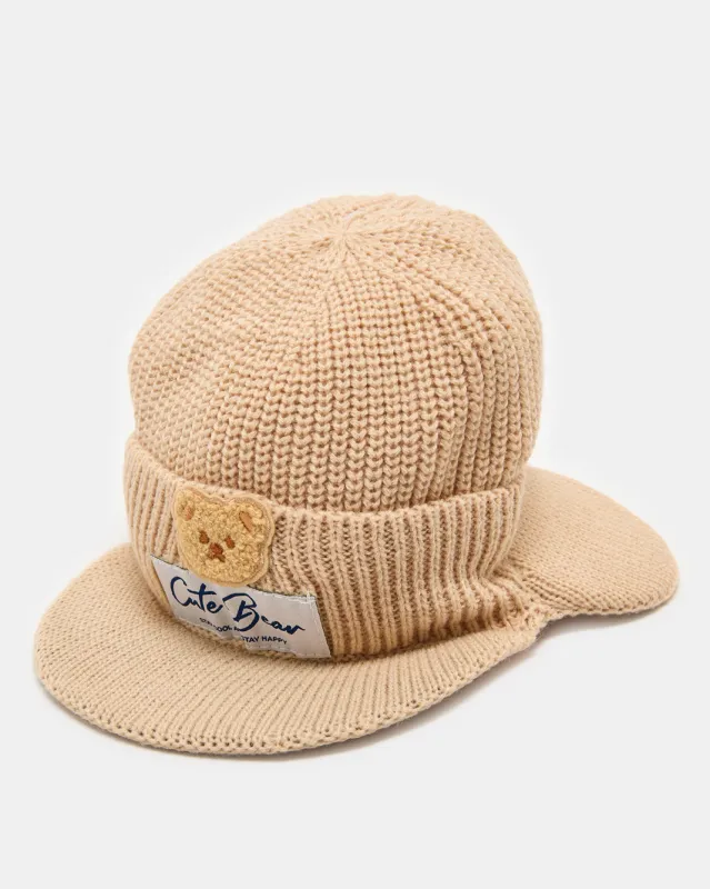 Boys Brown Knitted Cap sold by Redtag