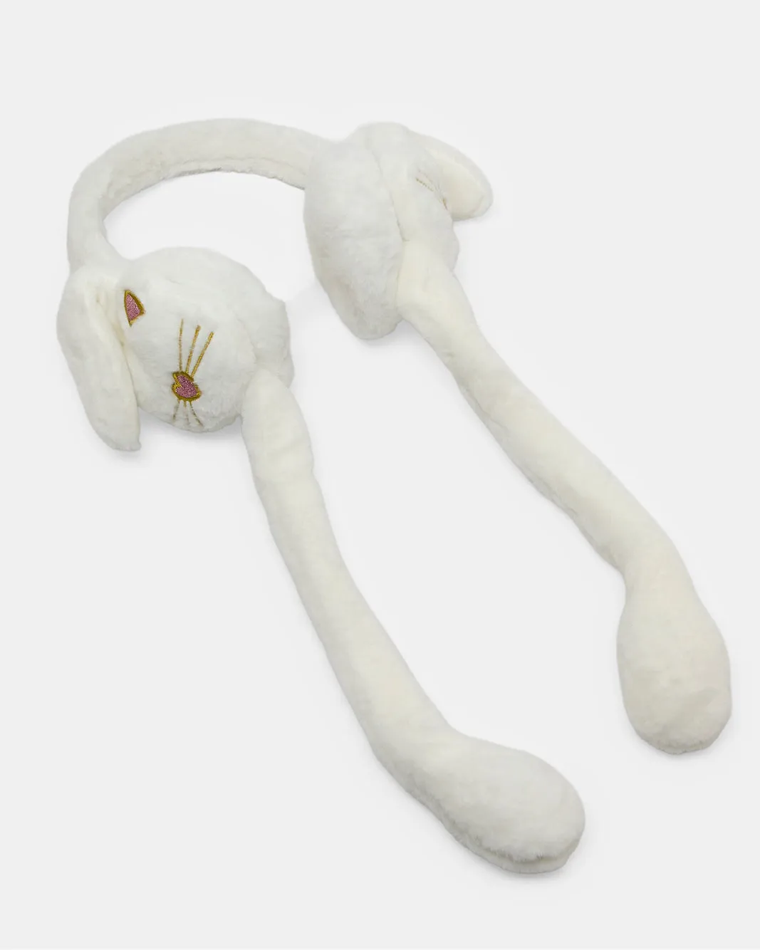 Girls White Embellished Earmuff sold by Redtag