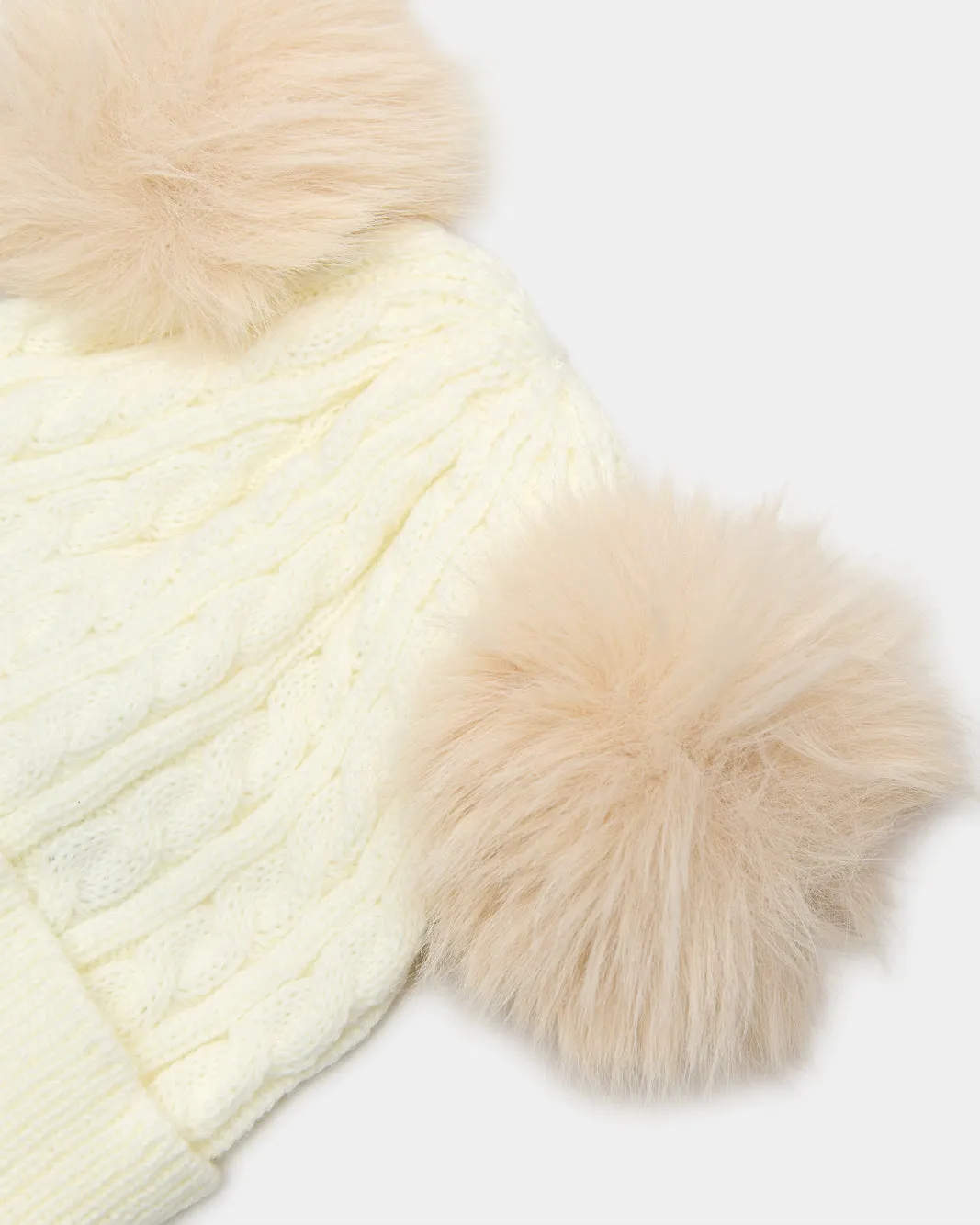 Women Ivory Embellished Knitted Cap sold by Redtag product image thumbnail 4