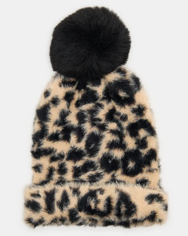 Women Beige Knitted Cap sold by Redtag