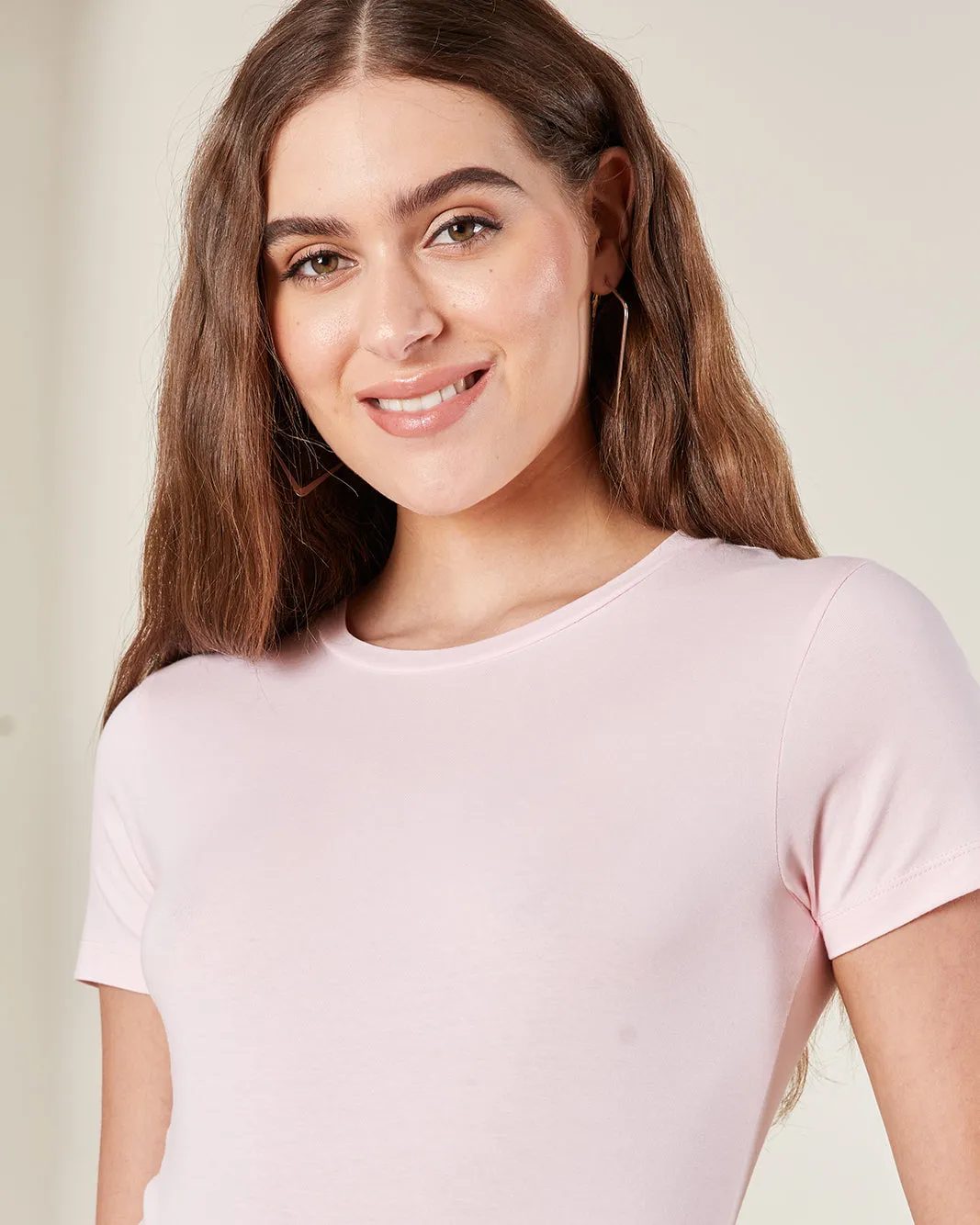 Women Apricot Basic T-Shirt sold by Redtag product image thumbnail 4