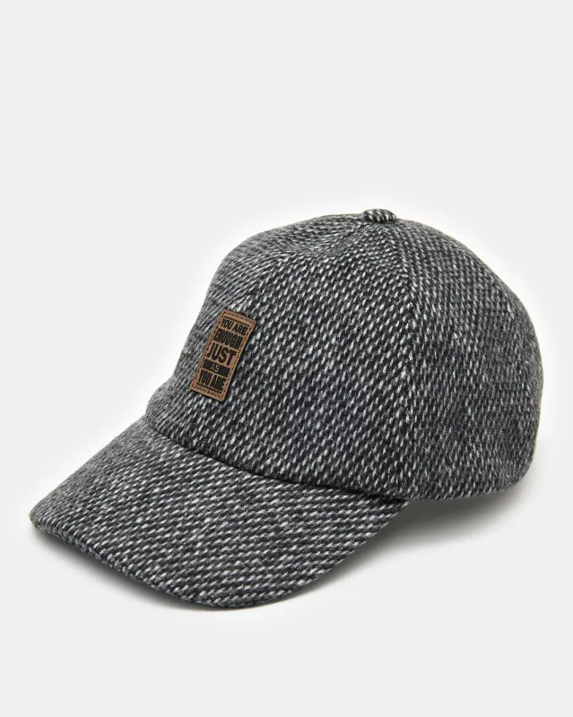 Men Grey Cap With Patch sold by Redtag