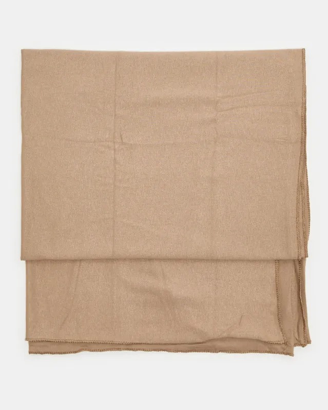 Women Beige Sold Scarf sold by Redtag