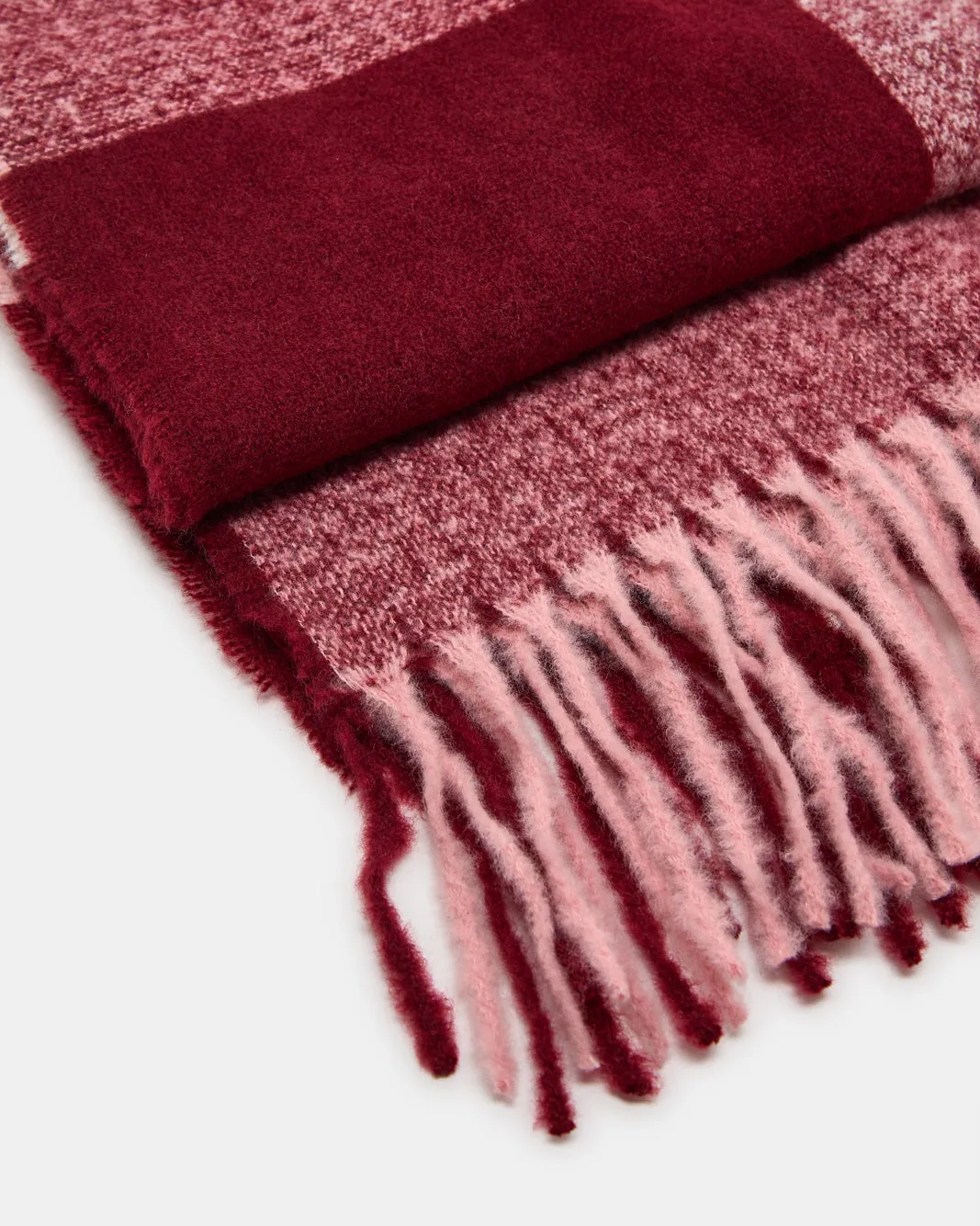 Women Pink Knitted Blanket Scarf sold by Redtag product image thumbnail 2