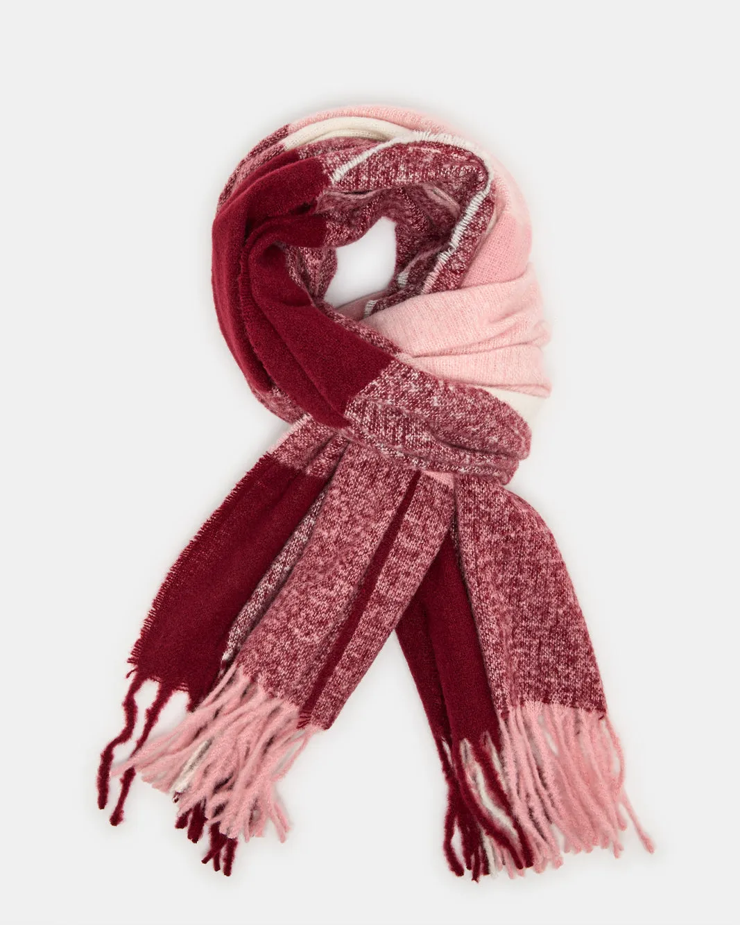 Women Pink Knitted Blanket Scarf sold by Redtag product image thumbnail 3