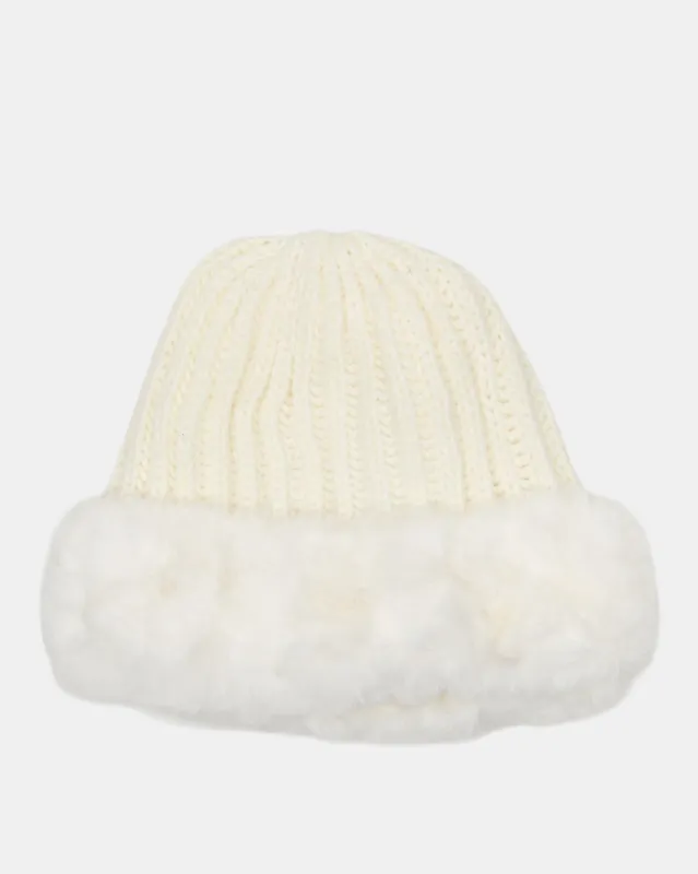 Women White Embellished Cap sold by Redtag