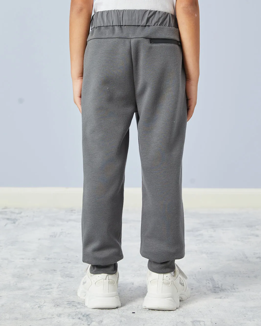 Boys Charcoal Printed Pocket Track Pants sold by Redtag product image thumbnail 3