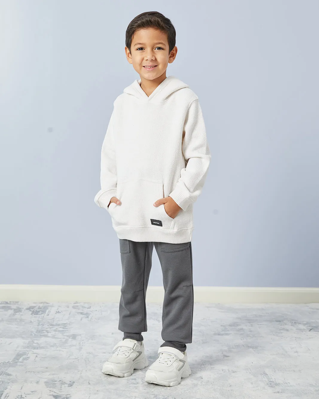 Boys Charcoal Printed Pocket Track Pants sold by Redtag product image thumbnail 2