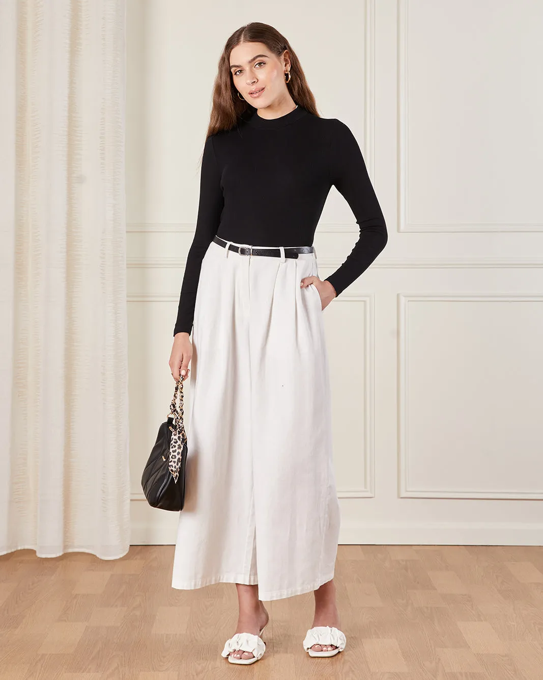 Women Black Ribbed T-Shirt sold by Redtag product image thumbnail 2