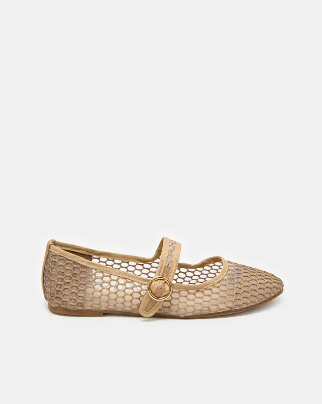 Women Beige Embellished Ballerina sold by Redtag