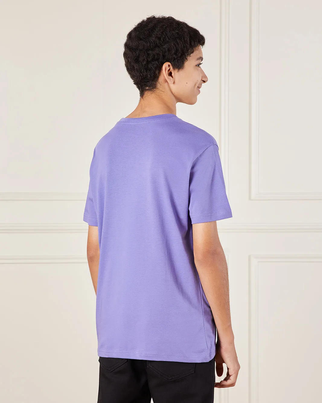 Senior Boys Purple Anime T-Shirt sold by Redtag product image thumbnail 3