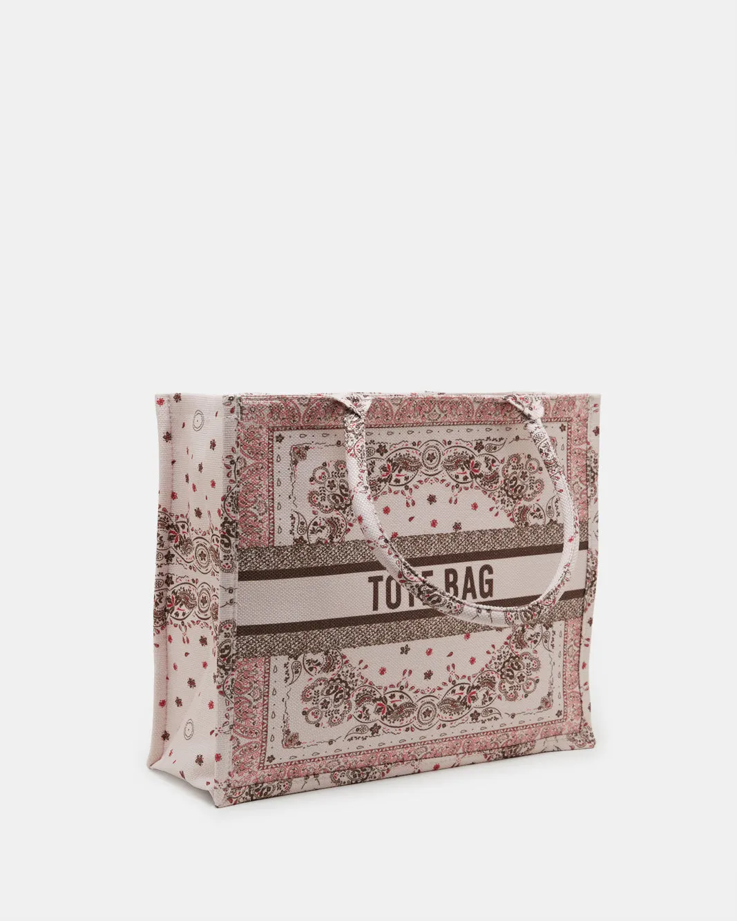 Women Beige Floral Printed Tote Bag sold by Redtag product image thumbnail 2