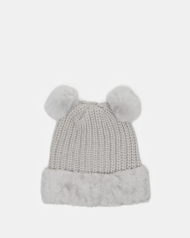 Women Grey Embellished Cap sold by Redtag