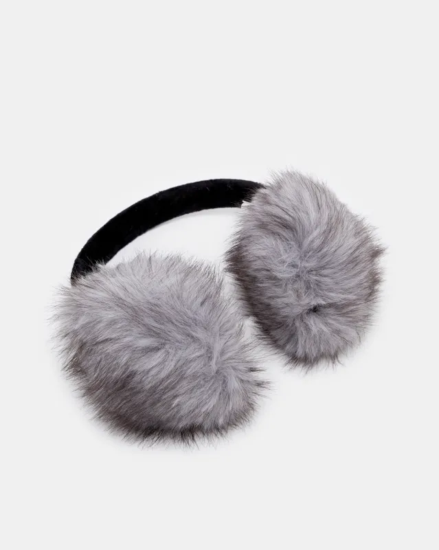 Women Grey Embellished Earmuff sold by Redtag