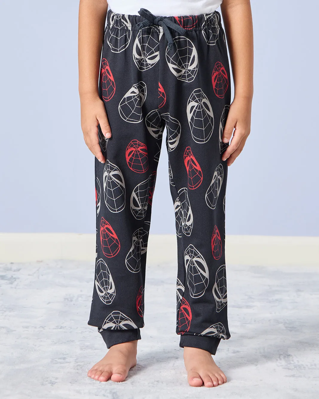 Boys Grey And Black Spiderman Pajama Set (2 Piece) sold by Redtag product image thumbnail 3