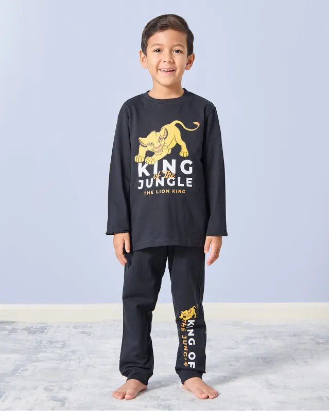 Boys Black Lion King Pajama Set (2 Piece) sold by Redtag