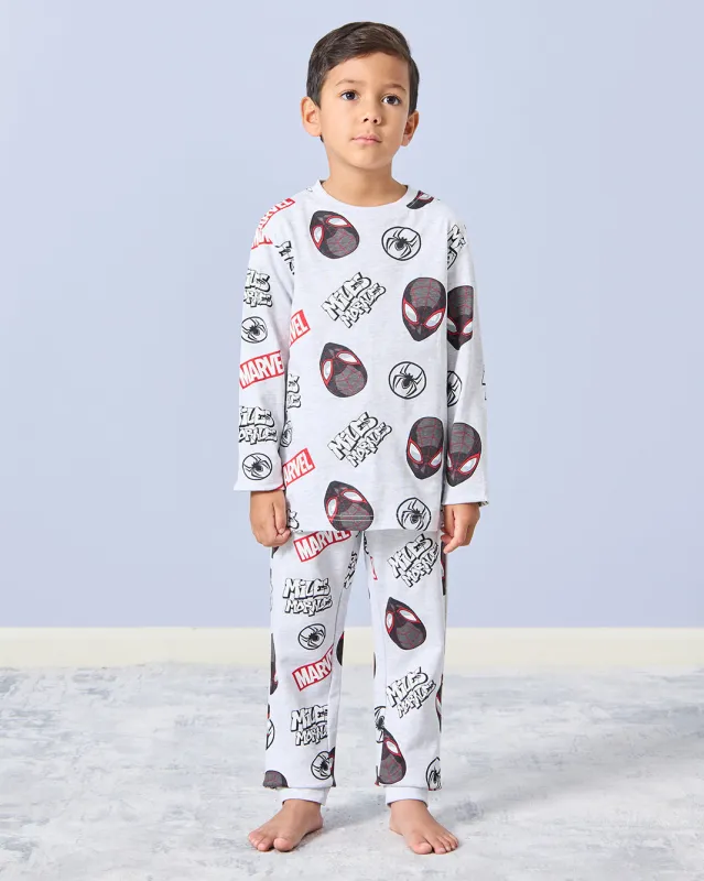 Boys White Spiderman Pajama Set (2 Piece) sold by Redtag