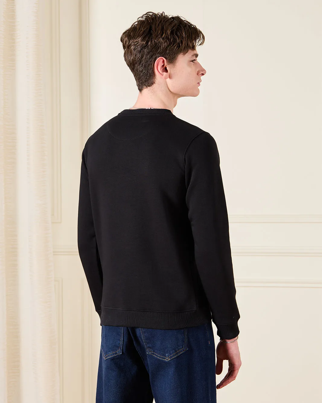 Senior Boys Black Black Panther Printed Sweatshirt sold by Redtag product image thumbnail 3