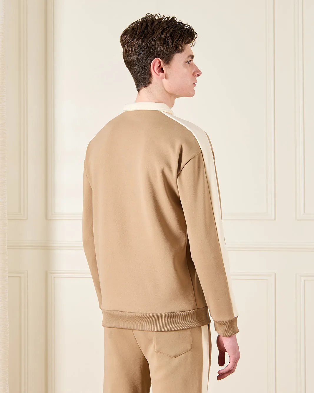 Senior Boys Beige Embellished Sweatshirt sold by Redtag product image thumbnail 3