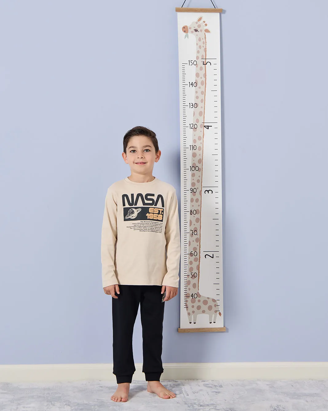 Boys Beige Nasa Print Pyjama Set (2 Piece) sold by Redtag product image thumbnail 5