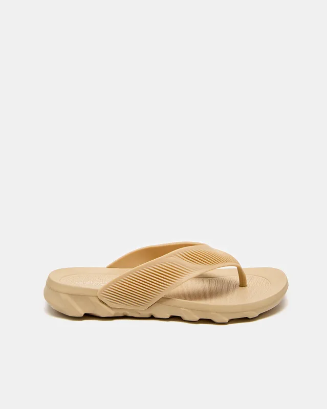 Beige Molded Flipflop sold by Redtag