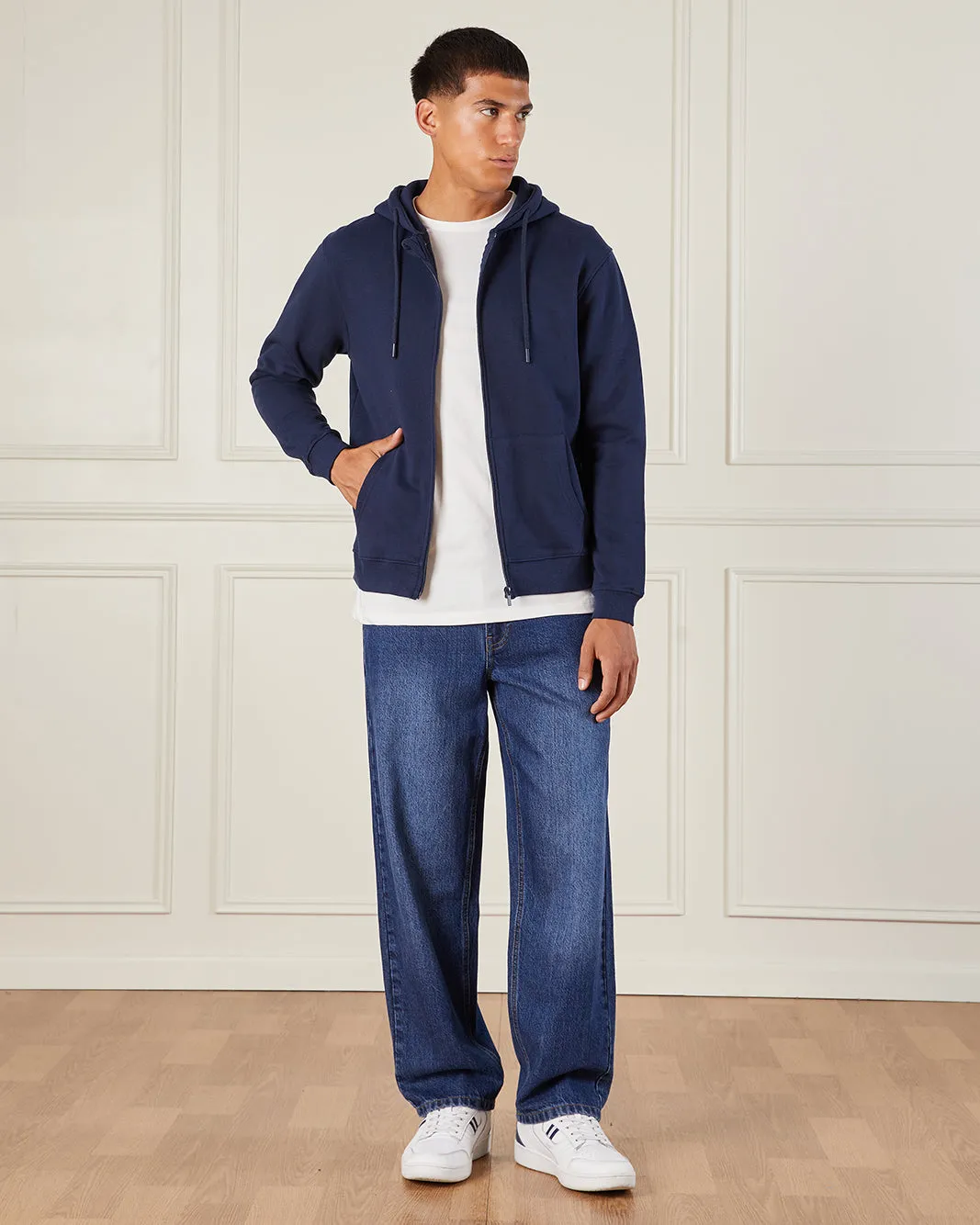 Basic Zip Thru Hoodie – Men’s sold by Redtag product image thumbnail 2