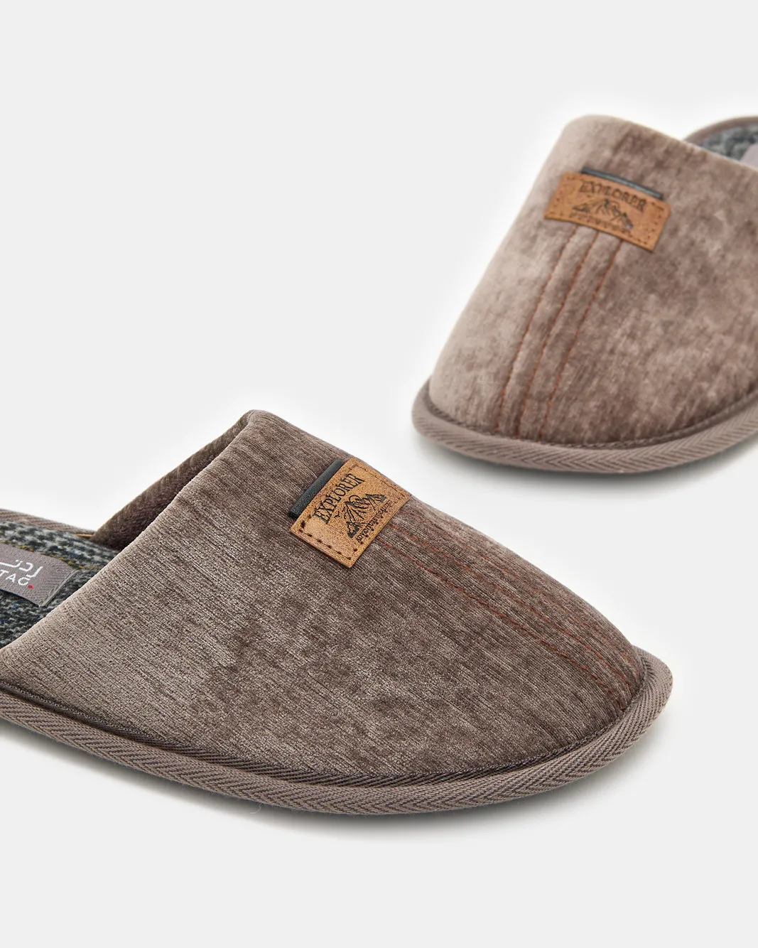 Senior Boys Brown Slide Slippers sold by Redtag product image thumbnail 4