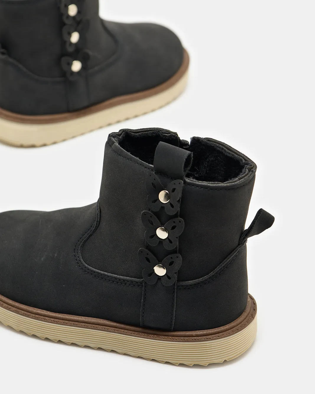 Girls Black Embellished Boot sold by Redtag product image thumbnail 4