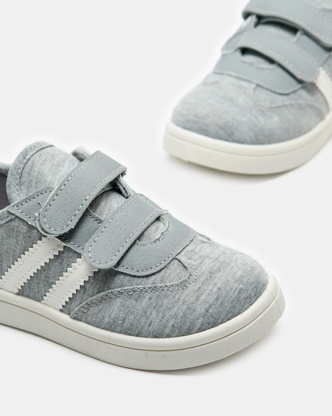 Infant Boys Grey Velcro Sneakers sold by Redtag product image thumbnail 3