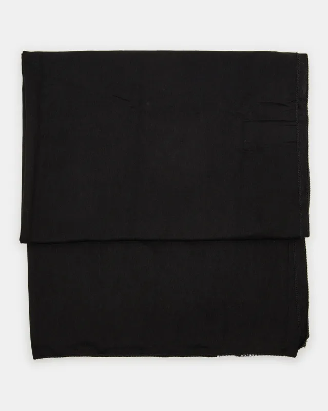 Women Black Solid Scarf sold by Redtag