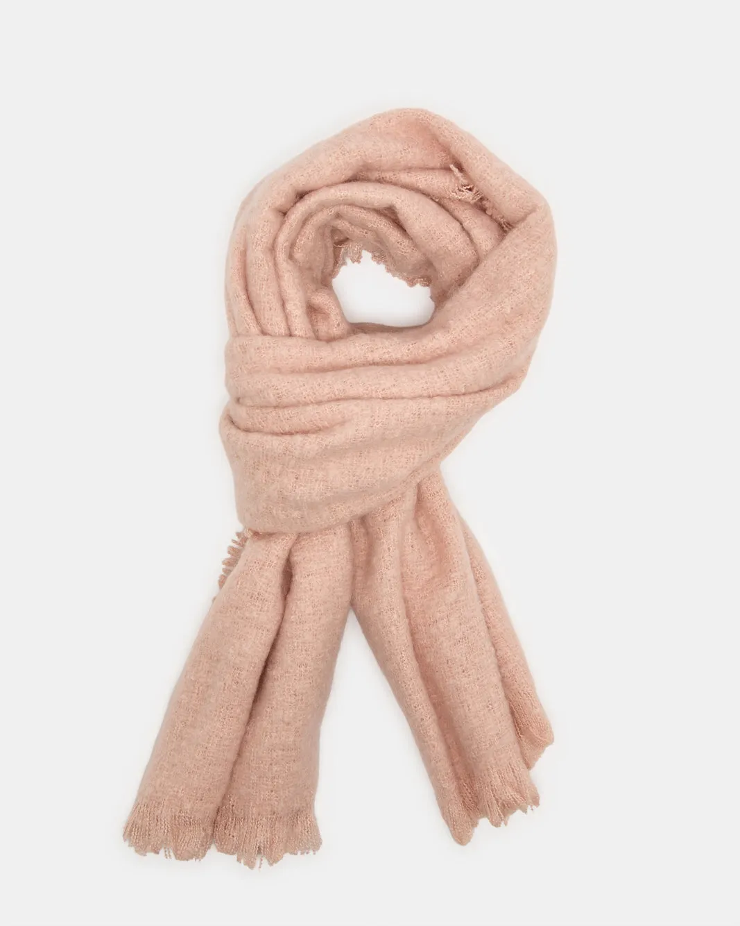 Women Pink Knitted Scarf sold by Redtag