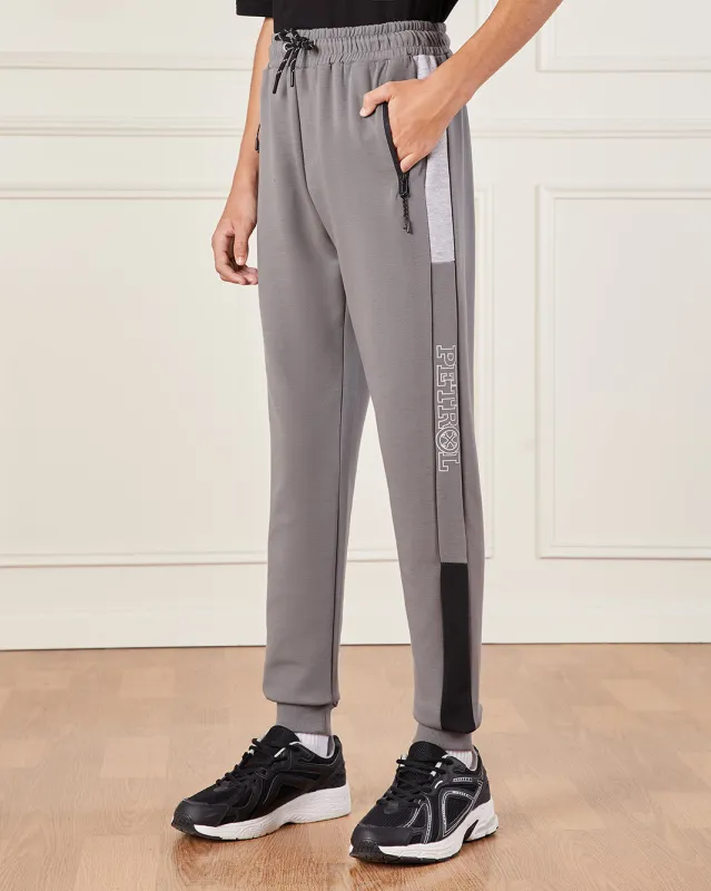 Senior Boys Grey Cut And Sew Active Pants sold by Redtag