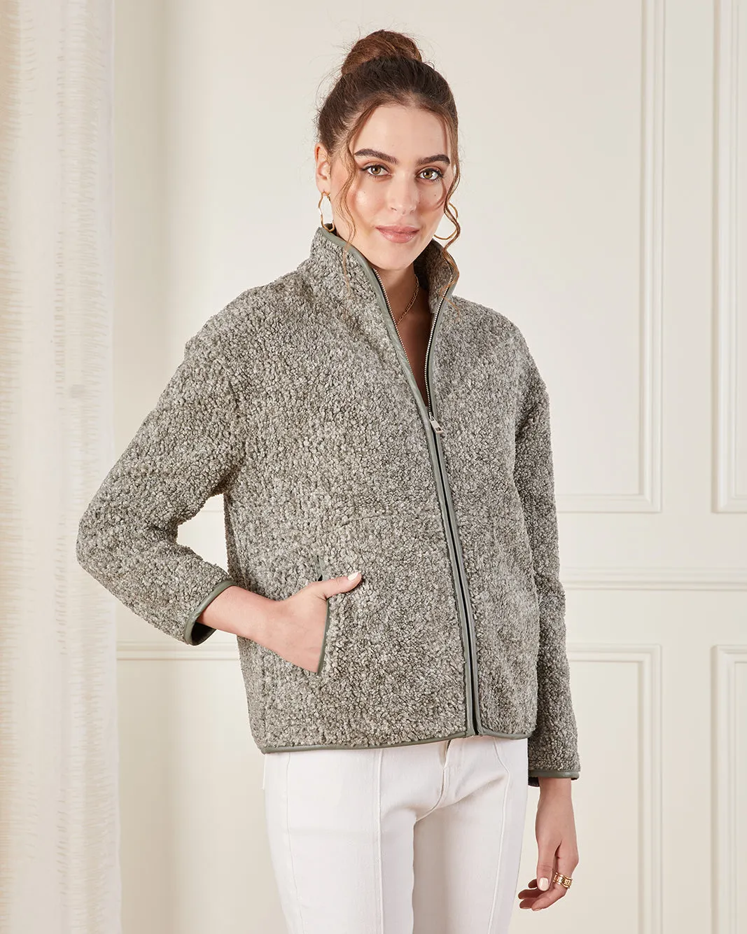 Women Blue Textured Pullover sold by Redtag