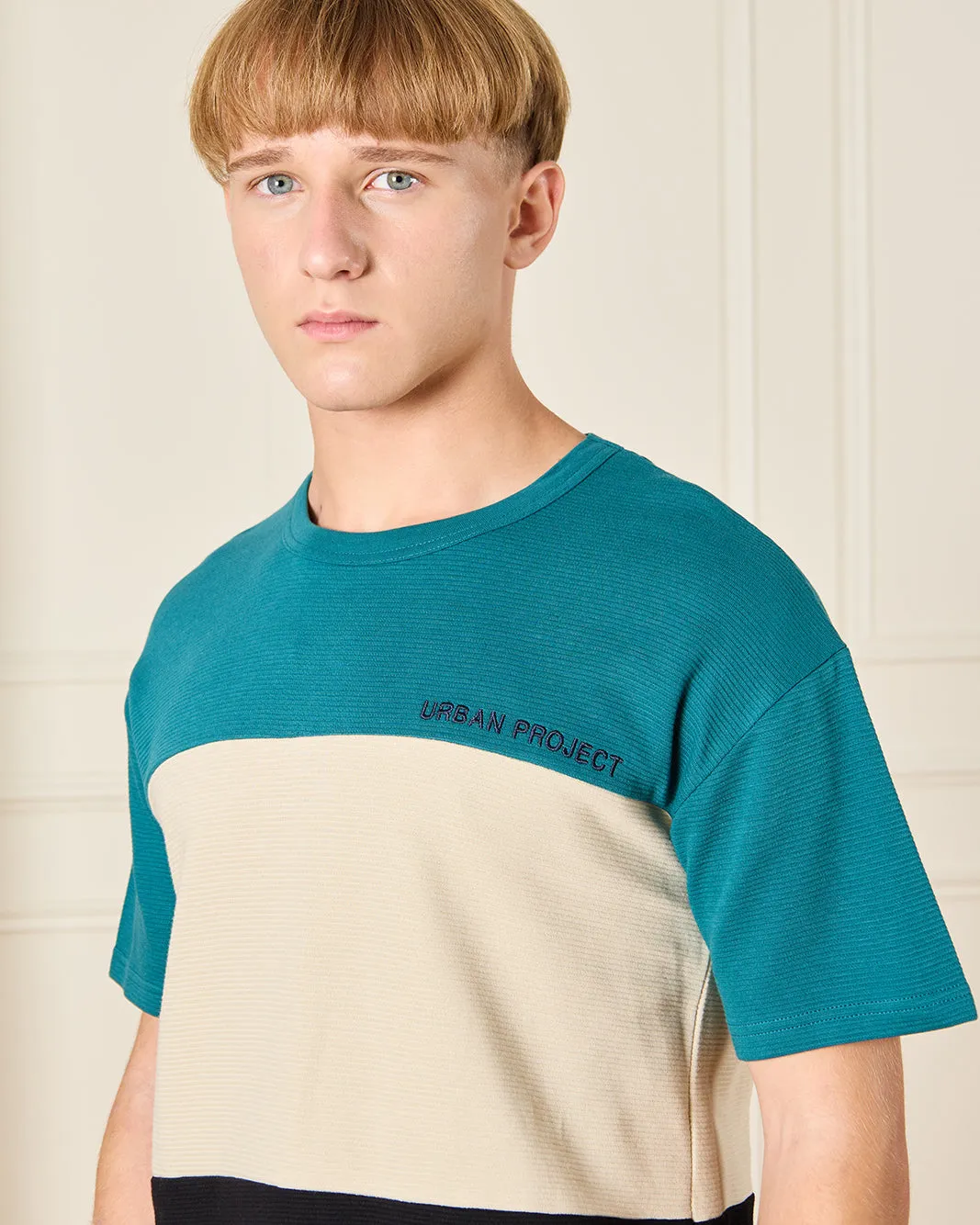 Senior Boys Multicolour Cut And Sew T-Shirt sold by Redtag product image thumbnail 4