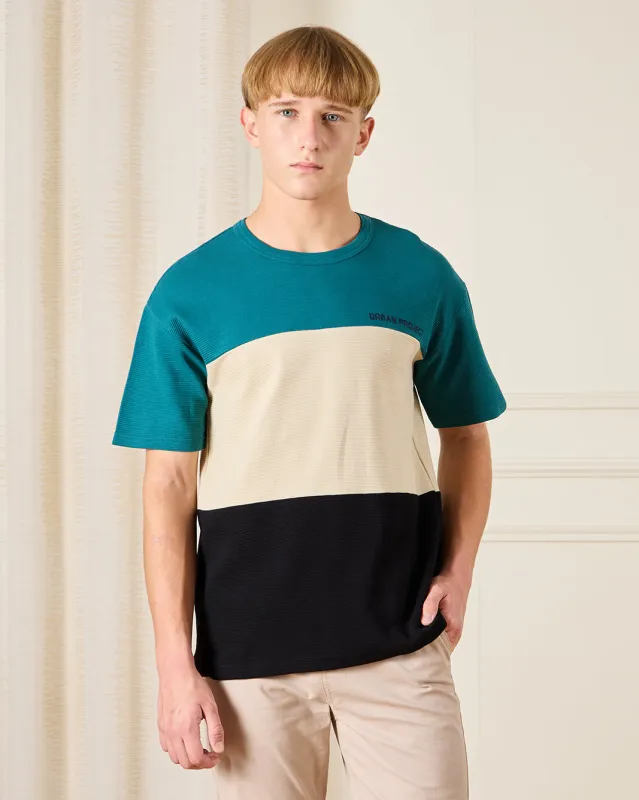 Senior Boys Multicolour Cut And Sew T-Shirt sold by Redtag