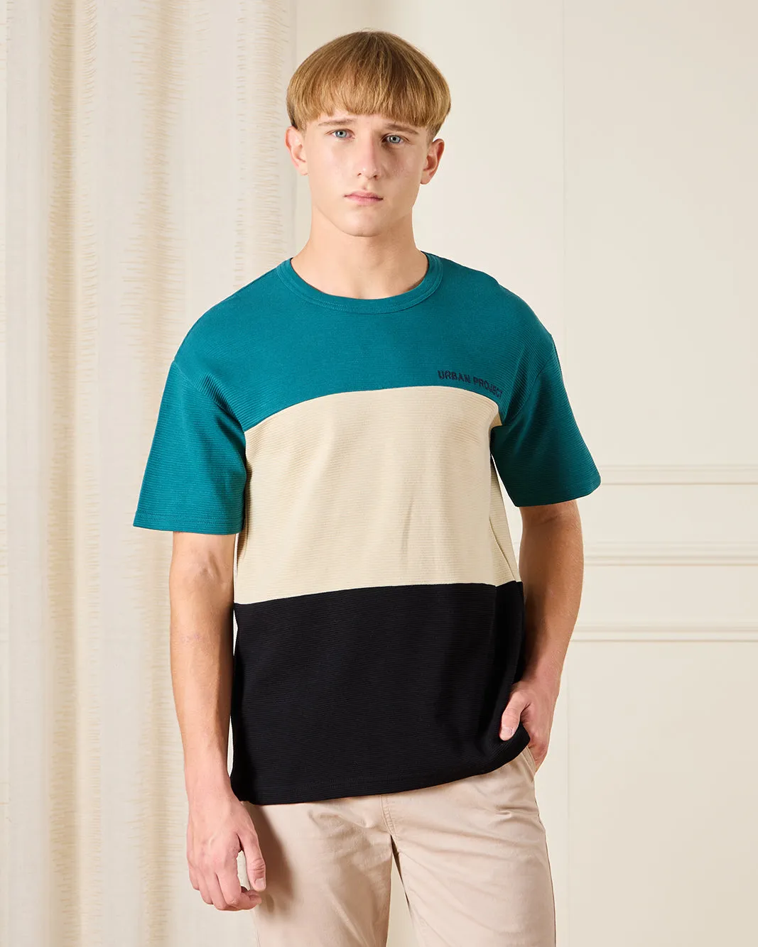 Senior Boys Multicolour Cut And Sew T-Shirt sold by Redtag