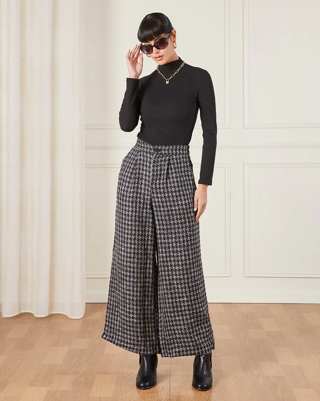 Women Black High Neck T-Shirt sold by Redtag product image thumbnail 2