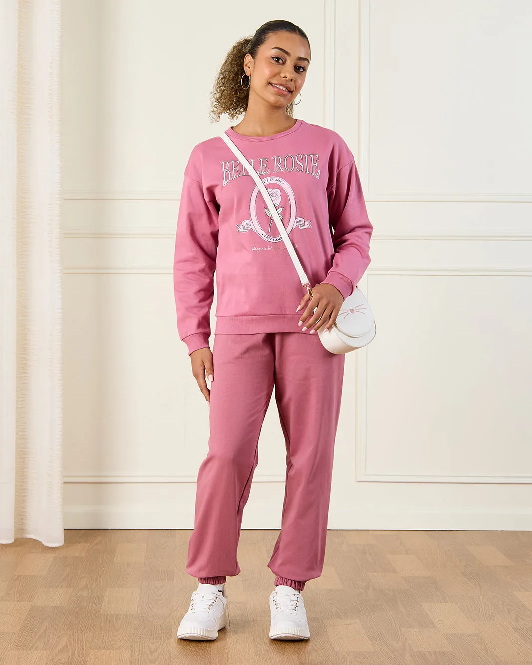 Senior Girls Pink Solid Active Pants sold by Redtag product image thumbnail 2