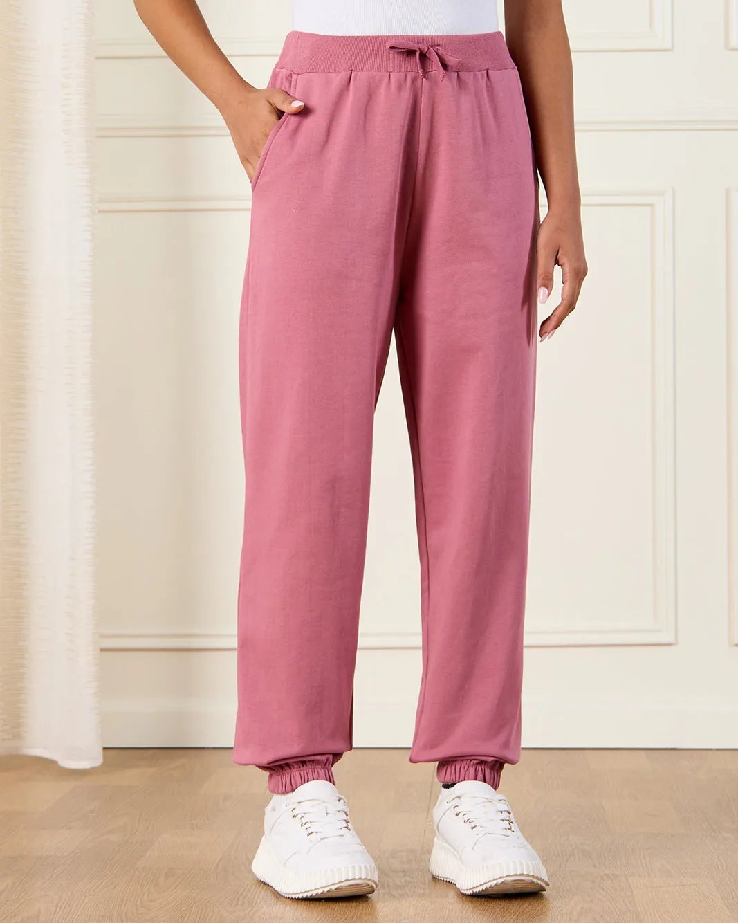 Senior Girls Pink Solid Active Pants sold by Redtag