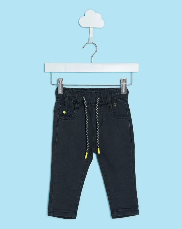 Infant Girls Black Pull On Denim Jeans sold by Redtag