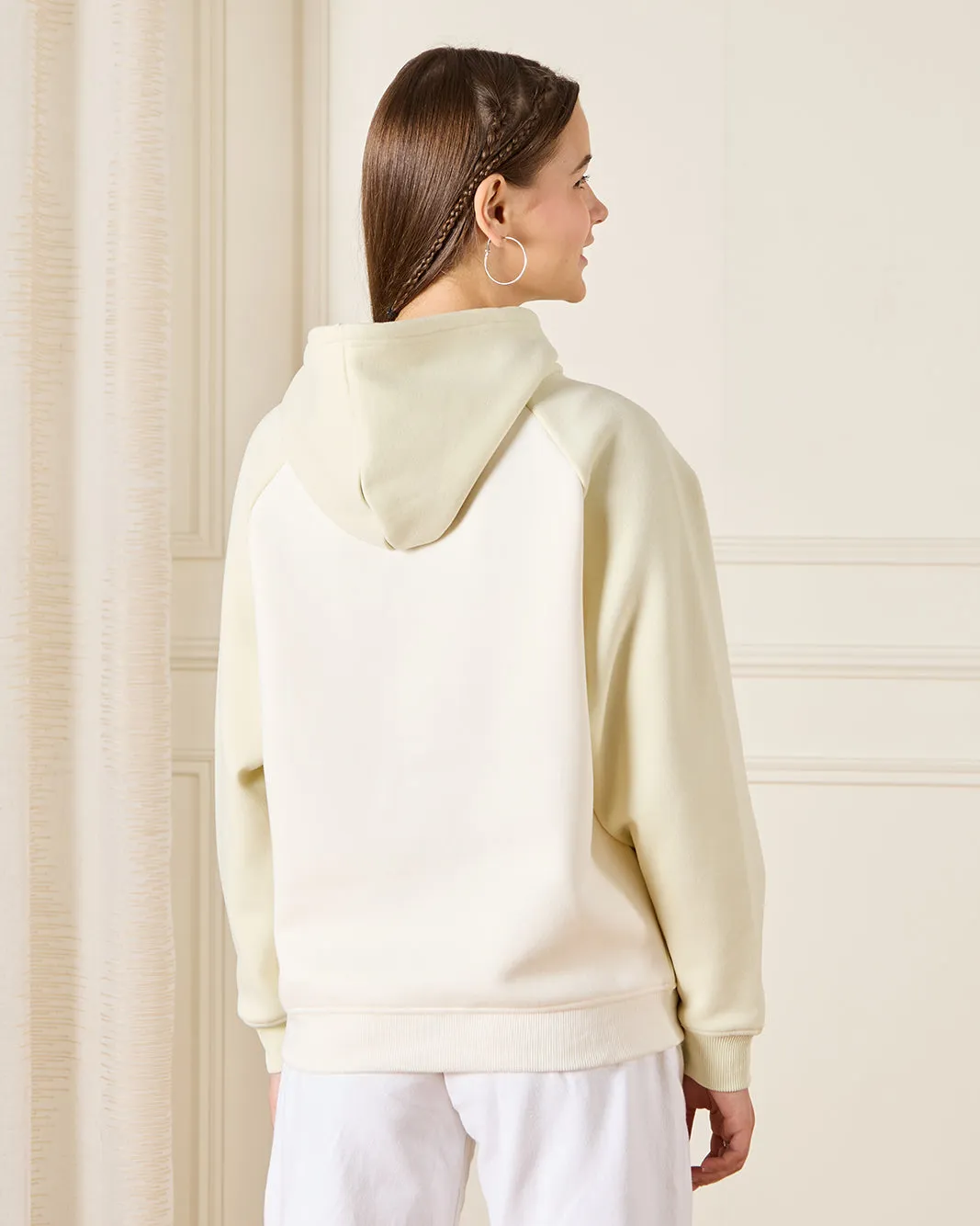 Senior Girls Green Oversize Hooded Sweatshirt sold by Redtag product image thumbnail 3